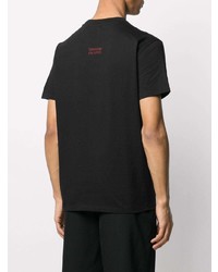 T-shirt à col rond imprimé noir Valentino