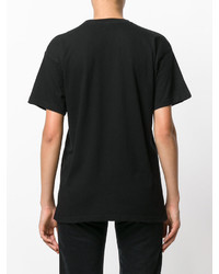T-shirt à col rond imprimé noir P.A.R.O.S.H.