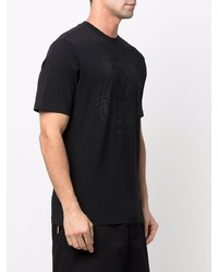 T-shirt à col rond imprimé noir Kenzo