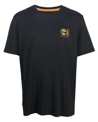 T-shirt à col rond imprimé noir Timberland