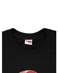 T-shirt à col rond imprimé noir Supreme