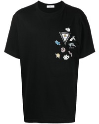 T-shirt à col rond imprimé noir Toga