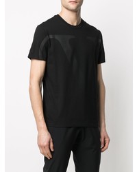 T-shirt à col rond imprimé noir Valentino