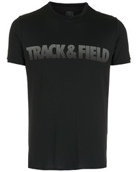 T-shirt à col rond imprimé noir Track & Field