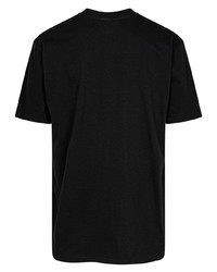 T-shirt à col rond imprimé noir Supreme