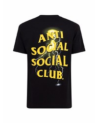 T-shirt à col rond imprimé noir Anti Social Social Club