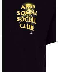 T-shirt à col rond imprimé noir Anti Social Social Club