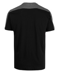 T-shirt à col rond imprimé noir Ea7 Emporio Armani