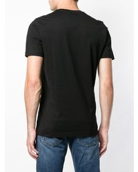 T-shirt à col rond imprimé noir Diesel Black Gold