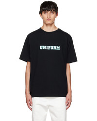 T-shirt à col rond imprimé noir Uniform Experiment
