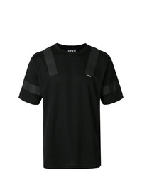T-shirt à col rond imprimé noir Upww