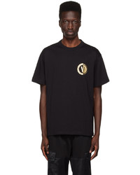 T-shirt à col rond imprimé noir VERSACE JEANS COUTURE