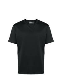 T-shirt à col rond imprimé noir Versus