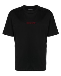 T-shirt à col rond imprimé noir Vision Of Super