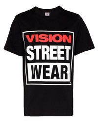 T-shirt à col rond imprimé noir Vision Street Wear