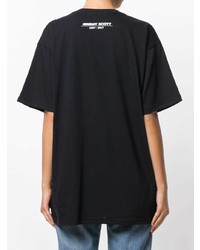 T-shirt à col rond imprimé noir Jeremy Scott