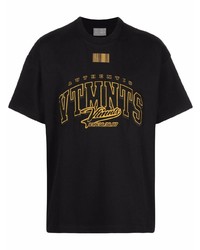 T-shirt à col rond imprimé noir VTMNTS