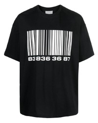 T-shirt à col rond imprimé noir VTMNTS