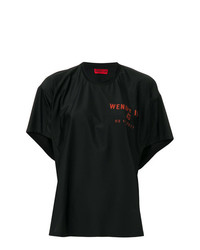 T-shirt à col rond imprimé noir Wendy Jim