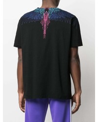 T-shirt à col rond imprimé noir Marcelo Burlon County of Milan