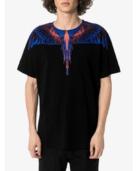 T-shirt à col rond imprimé noir Marcelo Burlon County of Milan