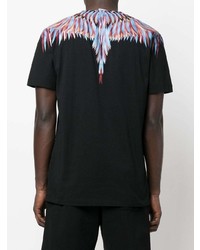 T-shirt à col rond imprimé noir Marcelo Burlon County of Milan