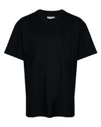 T-shirt à col rond imprimé noir Wooyoungmi