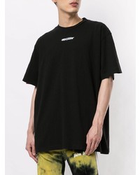 T-shirt à col rond imprimé noir Off-White