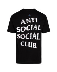 T-shirt à col rond imprimé noir Anti Social Social Club