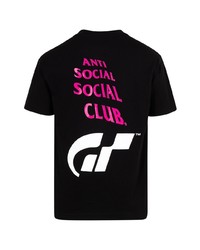 T-shirt à col rond imprimé noir Anti Social Social Club