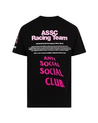 T-shirt à col rond imprimé noir Anti Social Social Club