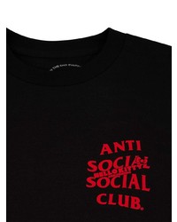 T-shirt à col rond imprimé noir Anti Social Social Club