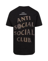 T-shirt à col rond imprimé noir Anti Social Social Club