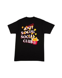 T-shirt à col rond imprimé noir Anti Social Social Club