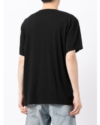 T-shirt à col rond imprimé noir Amiri