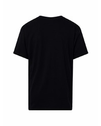 T-shirt à col rond imprimé noir Supreme