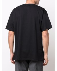 T-shirt à col rond imprimé noir Raf Simons