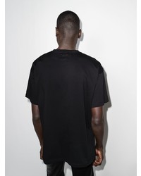 T-shirt à col rond imprimé noir Raf Simons