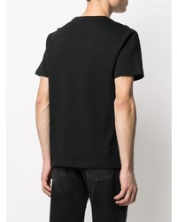 T-shirt à col rond imprimé noir Raf Simons