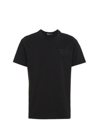 T-shirt à col rond imprimé noir Y-3