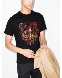 T-shirt à col rond imprimé noir Kenzo