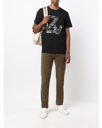 T-shirt à col rond imprimé noir Zadig & Voltaire