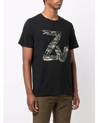 T-shirt à col rond imprimé noir Zadig & Voltaire