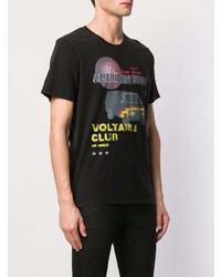 T-shirt à col rond imprimé noir Zadig & Voltaire