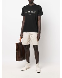 T-shirt à col rond imprimé noir PS Paul Smith