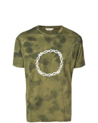 T-shirt à col rond imprimé olive Alyx