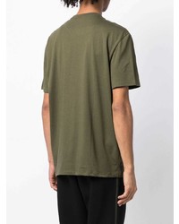 T-shirt à col rond imprimé olive Armani Exchange