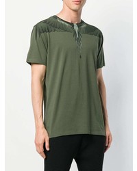 T-shirt à col rond imprimé olive Marcelo Burlon County of Milan