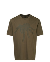 T-shirt à col rond imprimé olive Blackbarrett