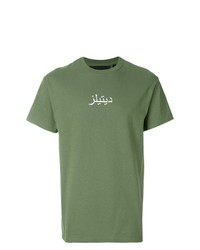 T-shirt à col rond imprimé olive Blood Brother